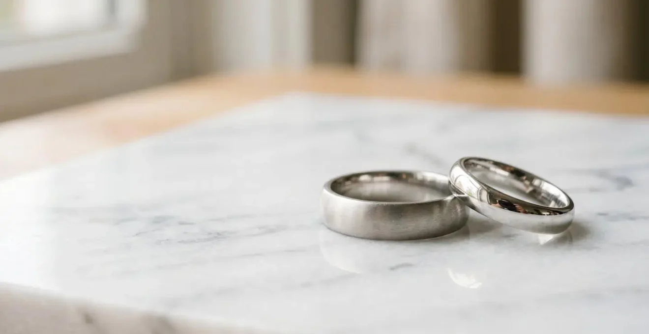 Bague de fiançailles en métal précieux symbolisant la durabilité et l'élégance intemporelle